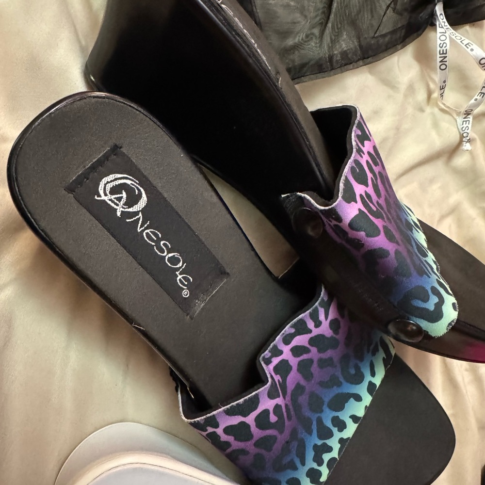 Onesole  - 2 pair, 2 colors - Women's Wedges / Mules